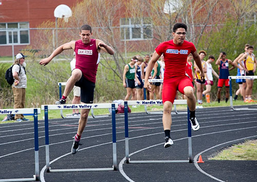 Boys 300-meter hurdles (Photo by Luther Simmons)