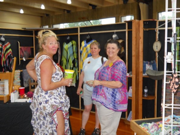 Fiber artist, Andy Lyle of Andyâ€™s Treasures, discusses her woven work with guests at last yearâ€™s TN Creates. Andy will have a variety of items to dress yourself or your home. (Submitted photo)