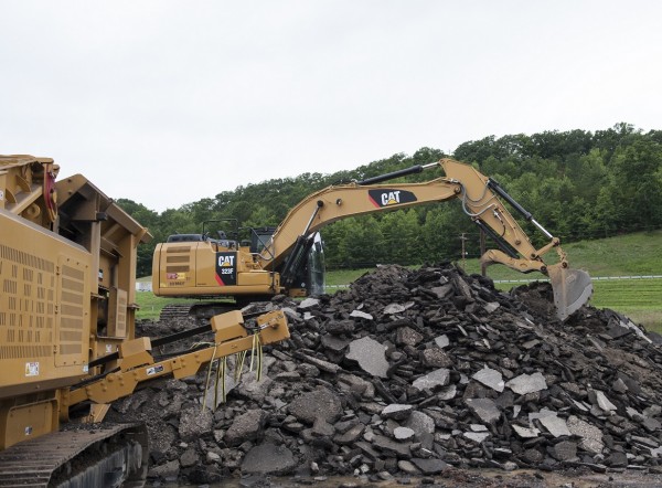 The Uranium Processing Facility Project diverted more than 74.4 million pounds of material from landfill disposal, and more than 89.3 million pounds of materials have been diverted to date. (Photo courtesy Y-12)