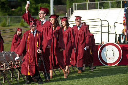 The Oak Ridge High School commencement ceremony was Thursday evening, June 2, 2016, on Blankenship Field. (Photo by Julio Culiat)
