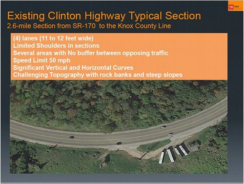 Existing Clinton Highway Section July 2016