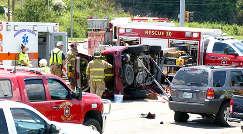 Oak Ridge Turnpike Illinois Avenue Crash July 21 2016