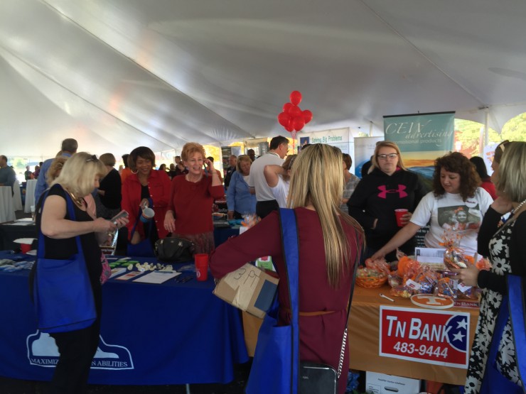 Members of the Oak Ridge Chamber of Commerce exhibit at the 2015 Primetime Tailgate Party. This year's event will take place on Thursday, Nov. 3, 2016, from 4-6 p.m. in the Chamber's parking lot. The public is invited to attend. (Submitted photo)