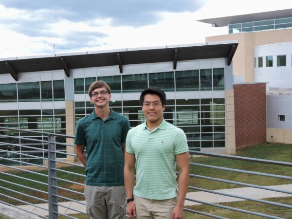 Wilson Huang and Logan Rumbaugh were recognized on Tuesday, October 18, as semi-finalists for the Siemens Competition in Math, Science, and Technology, the nation's premier research competition for high school students. (Submitted photo)