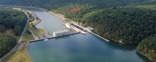 The Tennessee Valley Authority's Melton Hill Dam is pictured above. (Photo courtesy TVA)