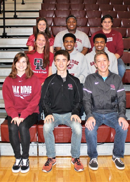 Members of the Oak Ridge Wildcat track team are pictured above. (Submitted photo)