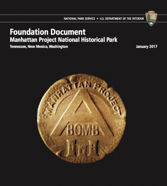 Manhattan Project National Historical Park Foundation Document Cover February 2017