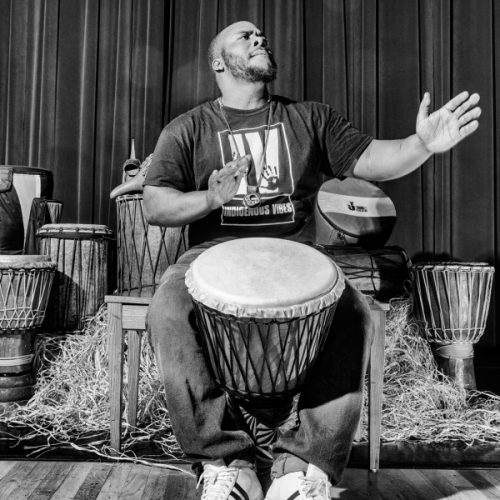 Obayana Ajanaku will play the djembe drums Saturday at the Childrenâ€™s Museum International Festival. (Submitted photo)