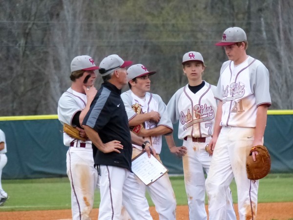 The Oak Ridge Wildcats scored two runs in the ninth inning to beat the Walker Valley Mustangs 9-8 at home on Thursday, March 30, 2017. (Photo by John Huotari/Oak Ridge Today)
