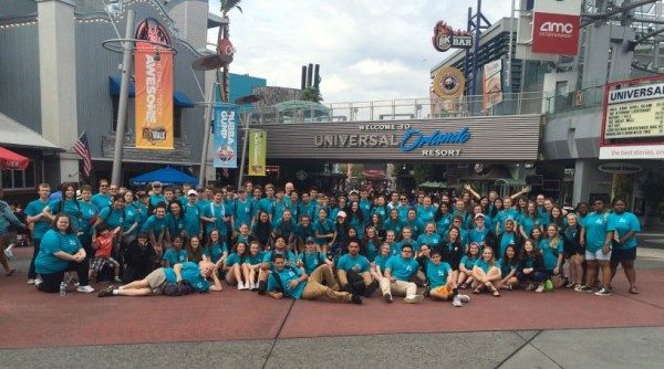 Oak Ridge High School Orchestra pictured at Universal Studios on Day 3 of Festival Disney on Saturday, March 11, 2017. (Photo courtesy ORHS Orchestra)