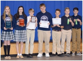 The St. Maryâ€™s 2017 Middle School Science Fair was held on February 9, 2017. A total of 57 projects were entered for judging. The projects were divided into two categories, physical and biological sciences, and the judges awarded a first through fifth place in each category. (Submitted photo)