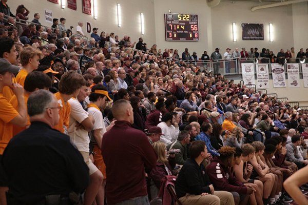 Wildcat Arena, which seats just over 2,000 people, was packed for the Region 2-AAA championship on Thursday, March 2, 2017. Oak Ridge beat Bearden 86-73 in the championship game. (Photo by Luther Simmons)