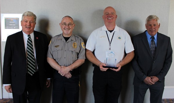 Anderson County Chief Jailer Avery Johnson, second from right, is pictured above with Sheriff Paul White, right; Chief Deputy Mark Lucas, second from left; and Tennessee Lieutenant Governor Randy McNally. (Submitted photo)