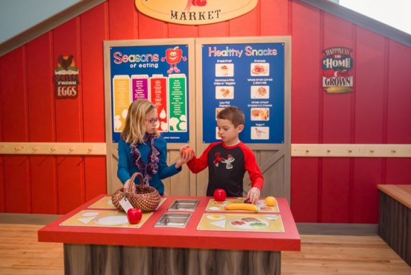 Children will find plenty of colorful fruits and vegetables to encourage healthy eating and many suggestions for movement to keep them fit when the new Kids in Action! Healthy Living exhibit opens Saturday, April 22, 2017 at the Childrenâ€™s Museum of Oak Ridge. (Submitted photo)