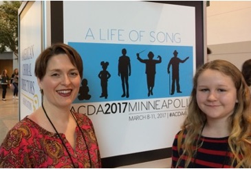 Anna Kasemir, an eighth-grader at St. Mary’s School in Oak Ridge, participated in the American Choral Directors Association 2017 National Junior High/Middle School Honor Choir in March in Minneapolis, Minnesota. She was accompanied by her music teacher, music teacher, Carol Villaverde. (Photo courtesy St. Mary's)