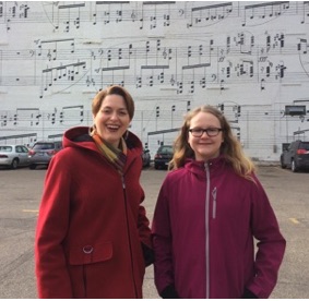 Anna Kasemir, an eighth-grader at St. Mary’s School in Oak Ridge, participated in the American Choral Directors Association 2017 National Junior High/Middle School Honor Choir in March in Minneapolis, Minnesota. She was accompanied by her music teacher, music teacher, Carol Villaverde. They visited a unique downtown Minneapolis landmark, The Schmitt Music Wall. (Photo courtesy St. Mary's)