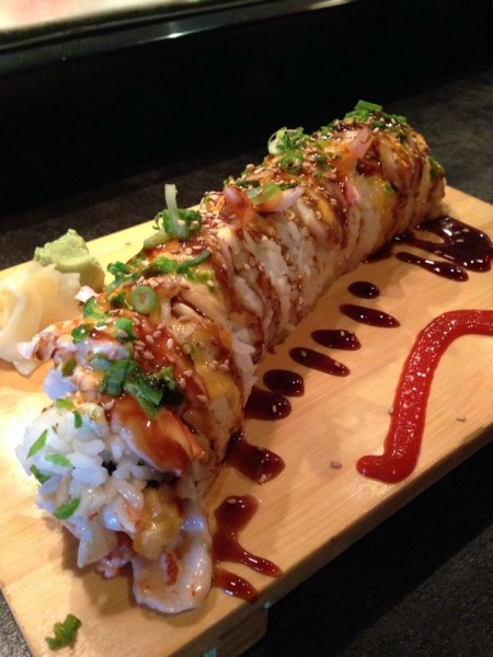 A sushi roll, the Special Roll, created by Ge "Jake" Moua. (Photo courtesy Tia Moua)