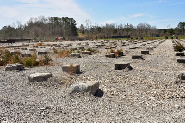 A view of the East Tennessee Technology Park switchyard with the majority of cleanup complete. This area will be available to transfer from government ownership. (Photo by U.S. Department of Energy)