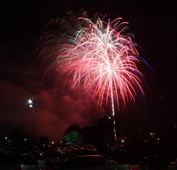 Fireworks at Alvin K. Bissell Park in Oak Ridge on July 4, 2017. (Photo by D. Ray Smith)