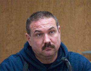 Oak Ridge Police Department Officer Ben Haines testifies during a preliminary hearing for Noelle Leigh Patty in Anderson County General Sessions Court in Oak Ridge on Jan. 19, 2017. (Photo by John Huotari/Oak Ridge Today)