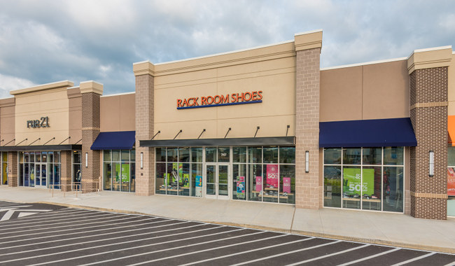 The exterior of the new Rack Room Shoes store is pictured above at Main Street Oak Ridge. The store opened Thursday, July 27, 2017. (Photo courtesy Rack Room Shoes)