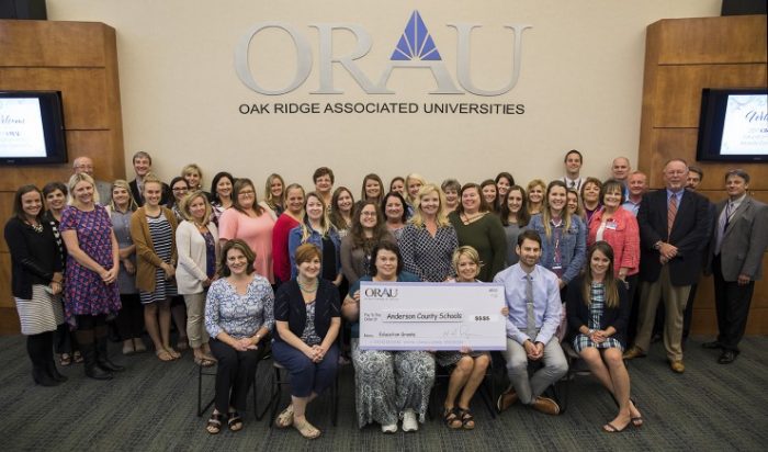 Teachers representing 14 schools in Anderson County received STEM teaching tools, new technology, and grant funds worth $36,000 on Sept. 11 at the 2017 ORAU Education Grants Award Ceremony & Reception in Pollard Technology Conference Center. (Submitted photo)