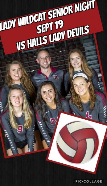 The Oak Ridge Lady Wildcats will play their last regular-season district game against Halls at home at Wildcat Arena on Senior Night, Tuesday, Sept. 19, 2017. (Photo courtesy Oak Ridge High School Volleyball)