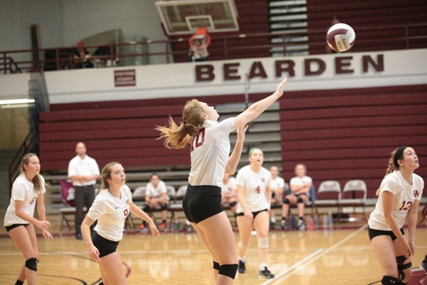 Pictured above during a 3-0 district win at Bearden on Thursday, Sept. 7, 2017, is Oak Ridge junior Sophie Hitson (10). (Photo by Luther Simmons) 
