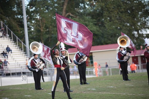 The Oak Ridge High School WildBand and Color Guard are pictured above at the football game against West on Blankenship Field on Friday, Sept. 15, 2017. (Photo by Luther Simmons)
