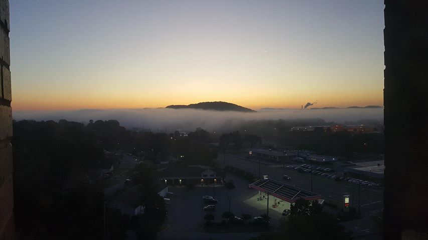 This picture was taken by Margie Crews from the ninth floor of the Appalachian Underwriters building on Saturday evening, Oct. 21, 2017. 