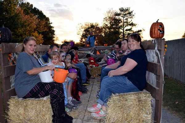 A hay ride at the Children's Halloween Party in Oak Ridge in 2016. (Photo courtesy City of Oak Ridge)
