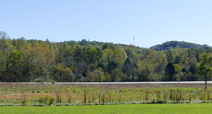 Happy Valley is pictured from East Tennessee Technology Park, the former K-25 site, on the other side of State Route 58 in west Oak Ridge on Thursday, Oct. 19, 2017. (Photo by John Huotari/Oak Ridge Today)