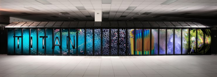 The Titan supercomputer at Oak Ridge National Laboratory is pictured above. (Photo by ORNL/U.S. Department of Energy)