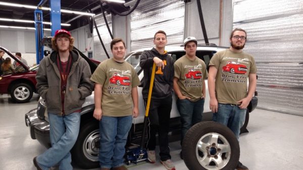 Pit Crew Challenge Team: Michael Barnett, Kyle Nay, Trevor Haisten, Johnathan Carter, and James Madsen (Submitted photo)