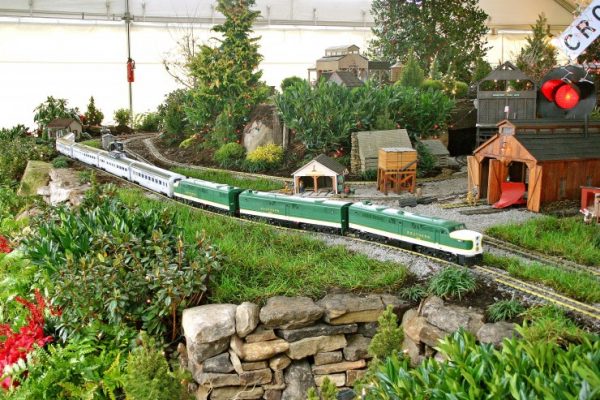 Holiday Express at the Children’s Museum of Oak Ridge features G-scale model trains and a miniature village decorated for the holidays, filling the Museum's gymnasium. (Submitted photo)