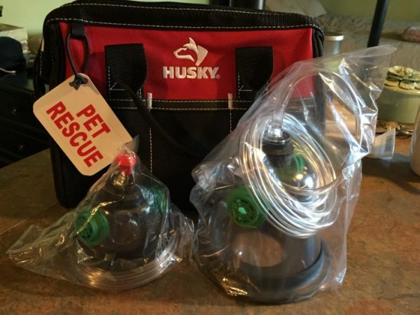 Claxton firefighters recently received a donation of equipment used to treat small animals and house pets suffering from smoke inhalation and other medical emergencies. The pet oxygen masks shown here are specially designed to fit the animals and provide more efficient delivery of oxygen. (Submitted photo)