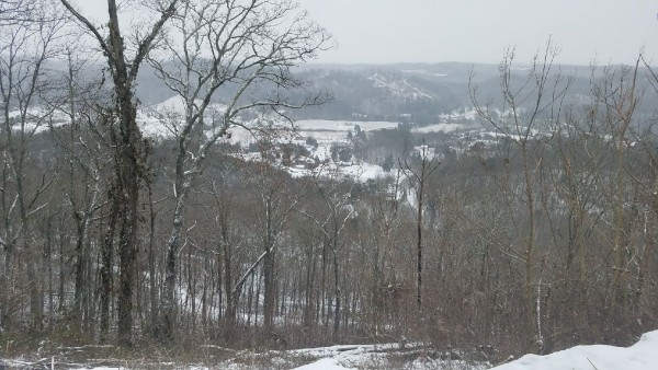 A view of snow-covered Dutch Valley from Waldens Ridge in Anderson County on Tuesday, Jan. 16, 2018. (Photo by Anderson County Sheriff's Department)