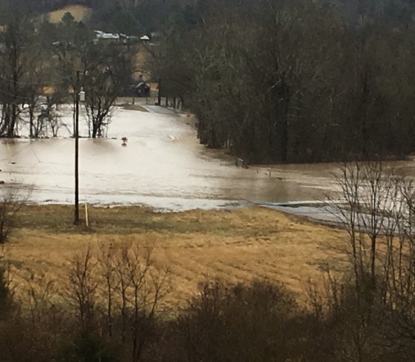 Brooks Gap Road in Anderson County is pictured on Sunday, Feb. 11, 2018. (Photo courtesy Anderson County Sheriff's Department)