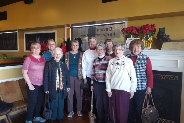 Friends from First Presbyterian Church recently gathered to support ADFAC’s Dine & Donate event by eating at Dean’s. Both First Presbyterian and Dean’s have been loyal supporters of ADFAC for years! (Submitted photo)
