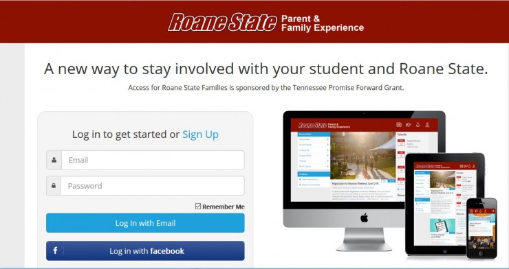 Roane State’s new parent portal is online at www.roanestate.edu/parents. The portal offers parents access to campus news and deadlines, personalized newsletters, alerts, and insights into students’ progress and financial details. (Submitted image)
