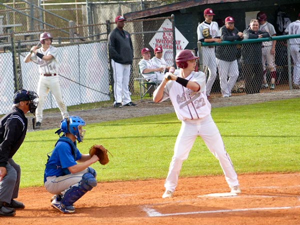 Oak Ridge senior Cobe Angel (22) is pictured above at bat during a 9-1 win over Campbell County at Bobby Hopkins Park in Oak Ridge on Tuesday, April 24, 2018. (Photo by John Huotari/Oak Ridge Today)
