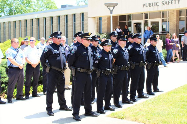 The Oak Ridge Police Department Officers Memorial is pictured above in May 2017. (Photo courtesy City of Oak Ridge)