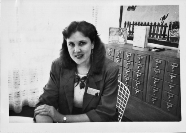 A photo of Oak Ridge Public Library Director Kathy McNeilly from earlier in her career working with the library, date unknown. (Photo by City of Oak Ridge)