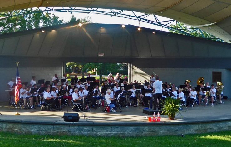 The Oak Ridge Community Band is pictured above at A.K. Bissell Park. (Submitted photo)