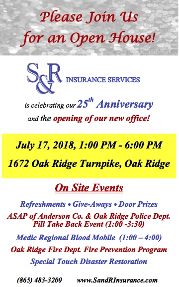 S&R Insurance Services Open House July 17 2018