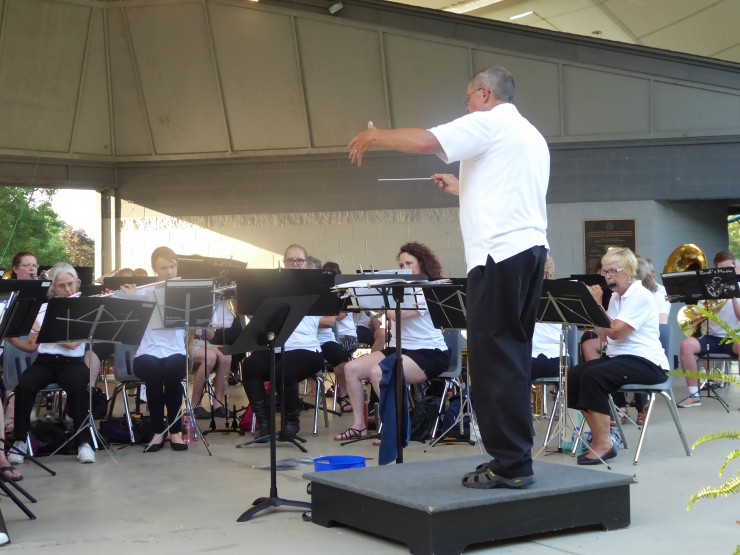 Dale Pendley and the Oak Ridge Community Band are pictured above in this submitted photo.