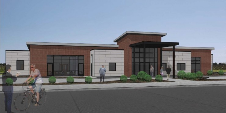 A rendering of the new Oak Ridge Senior Center at Alvin K. Bissell Park. (Image courtesy City of Oak Ridge/Studio Four Design)