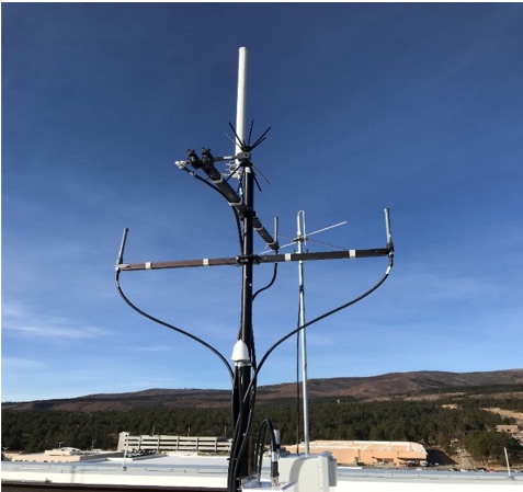 The counter-unmanned aircraft system installed at Los Alamos National Laboratory in New Mexico to enforce the federally designated no-drone zone. (Photo courtesy National Nuclear Security Administration)