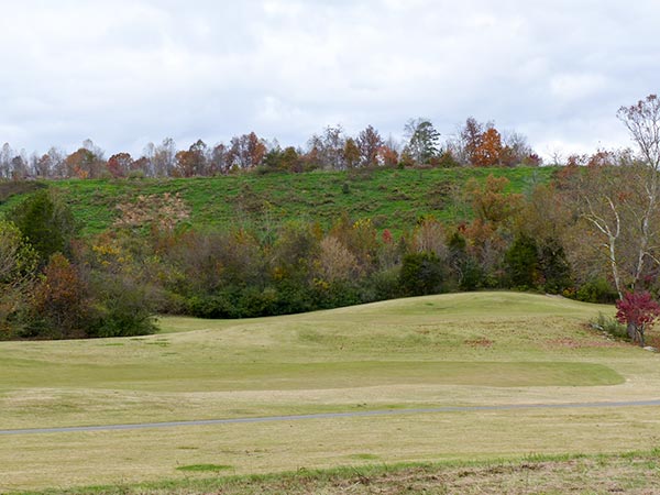The area of Harbour Pointe A and Harbour Pointe B, pictured above on Thursday, Nov. 8, 2018, would be adjacent to and above Centennial Golf Course. (Photo by John Huotari/Oak Ridge Today)