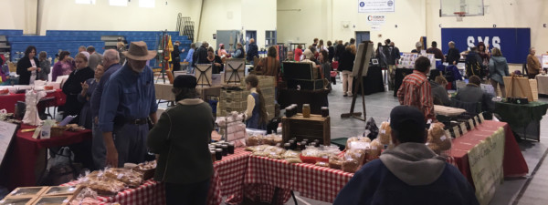 There are more than 30 vendors each week at the Winter Farmers' Market at St. Mary's School gym in Oak Ridge. (Photo courtesy Winter Farmers' Market)